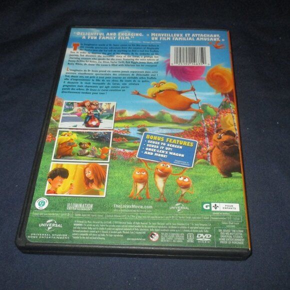 Dr. Seuss The Lorax (DVD, 2012, Canadian) - Picture 3 of 3